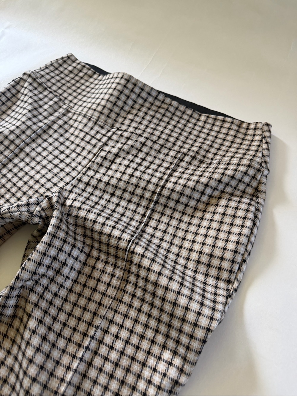 Women’s Nine West Black and White Plaid Leggings Pants: Large - Picture 2 of 6
